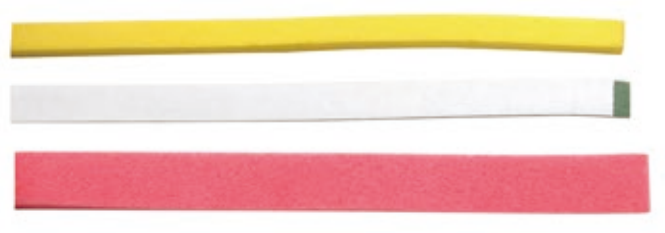 Sponge strip and abrasive strip of formwork machine