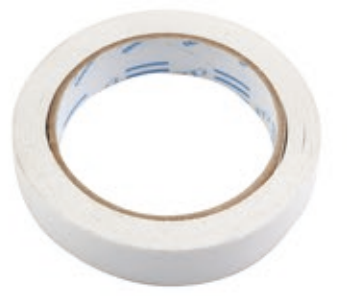 Double sided adhesive tape for template machine